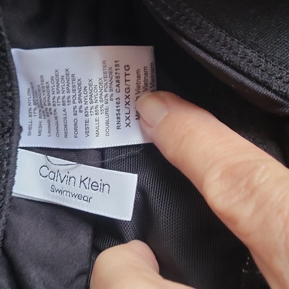Swimwear Anne Cole, Calvin Klein, macys 4 for 1 one pc and 3 tankinis NWT 18 W - Picture 7 of 8